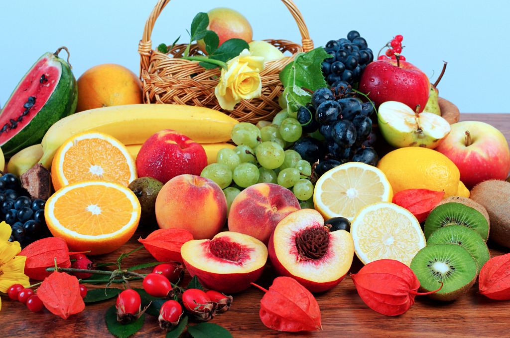 Fresh Fruits jigsaw puzzle in Puzzle of the Day puzzles on TheJigsawPuzzles.com