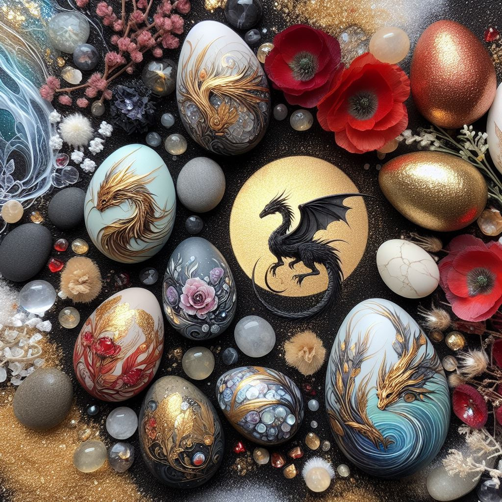 dragon eggs jigsaw puzzle in Dominique Chastain puzzles on TheJigsawPuzzles.com