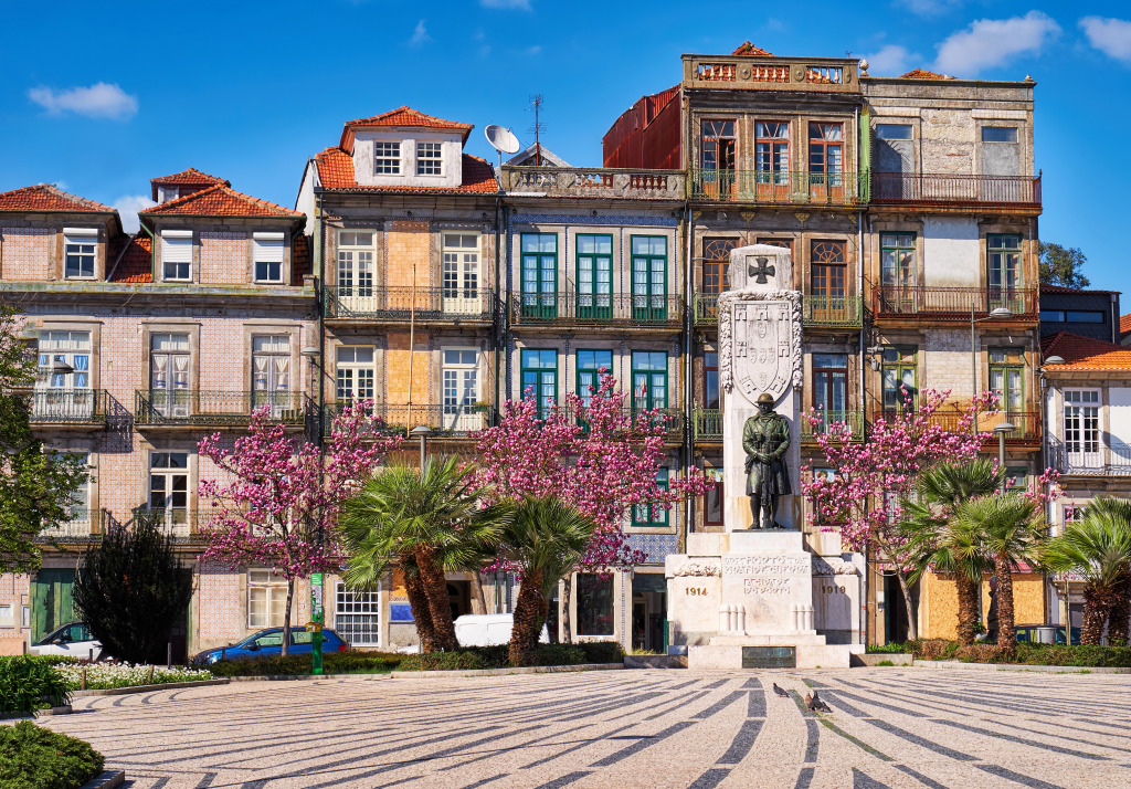 Historischer Teil der Stadt Porto jigsaw puzzle in Straßenansicht puzzles on TheJigsawPuzzles.com