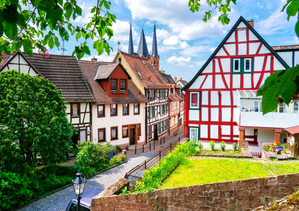 Old Historic Houses in Gelnhausen jigsaw puzzle in Street View puzzles on TheJigsawPuzzles.com