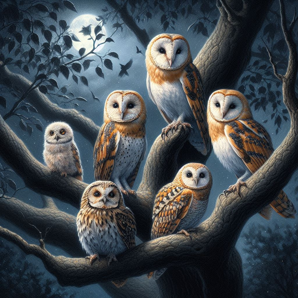 Owls jigsaw puzzle in Susan Robson puzzles on TheJigsawPuzzles.com