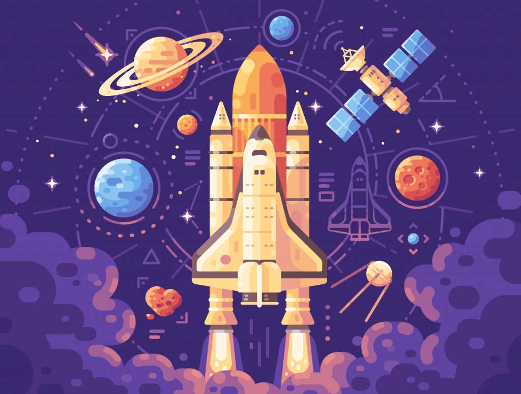 Space Exploration jigsaw puzzle in Kids Puzzles puzzles on TheJigsawPuzzles.com