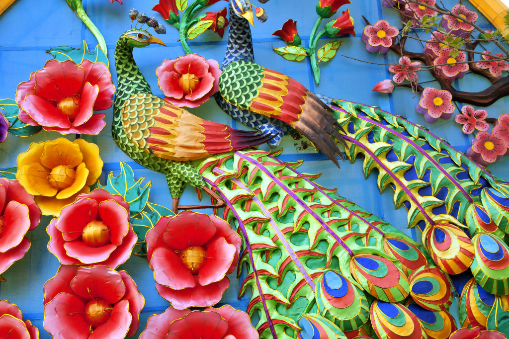 Chinese Lantern Festival in Philadelphia jigsaw puzzle in Flowers puzzles on TheJigsawPuzzles.com