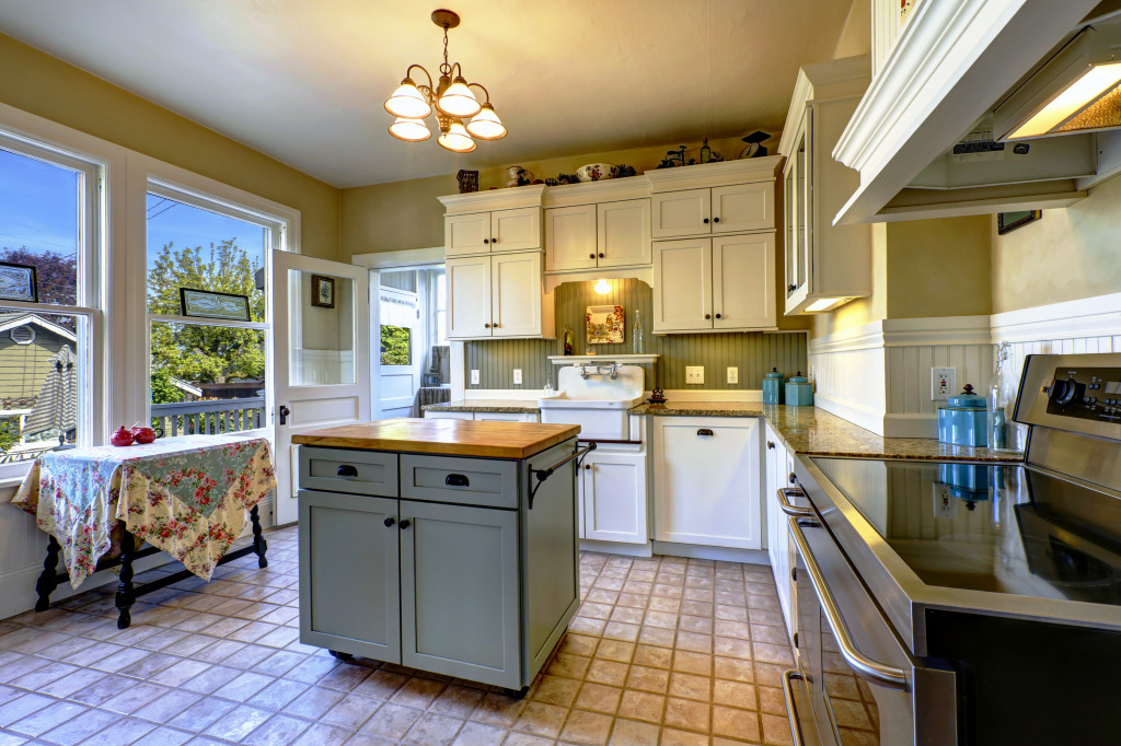 Small Kitchen Interior jigsaw puzzle in Food & Bakery puzzles on TheJigsawPuzzles.com
