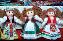 Handmade Dolls in Romanian Folk Costumes