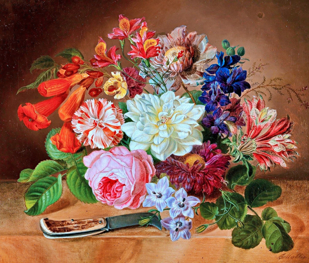 Flower Still Life jigsaw puzzle in Flowers puzzles on TheJigsawPuzzles.com