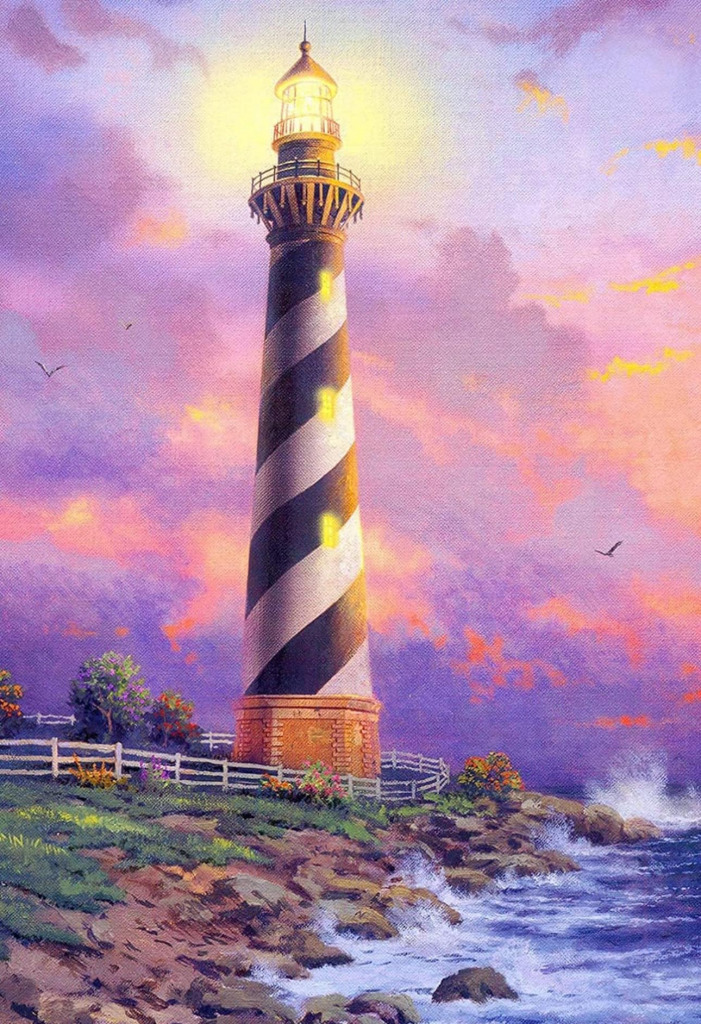 Lovely Lighthouse jigsaw puzzle in Ruth Brant puzzles on TheJigsawPuzzles.com