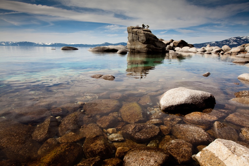 Bonsai Rock, Lake Tahoe jigsaw puzzle in Great Sightings puzzles on TheJigsawPuzzles.com