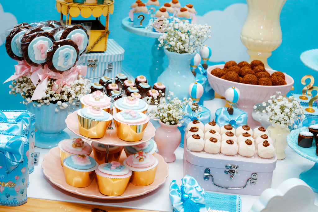 Sweets for a Baby Shower Party jigsaw puzzle in Food & Bakery puzzles on TheJigsawPuzzles.com
