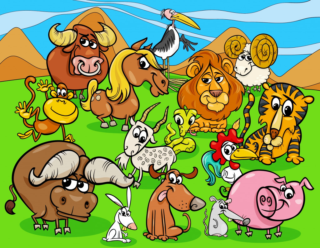 Animals Are Funny jigsaw puzzle in Animals puzzles on TheJigsawPuzzles.com