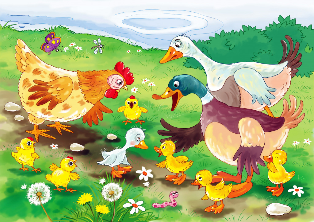 The Ugly Duckling Fairy Tale jigsaw puzzle in Kids Puzzles puzzles on TheJigsawPuzzles.com