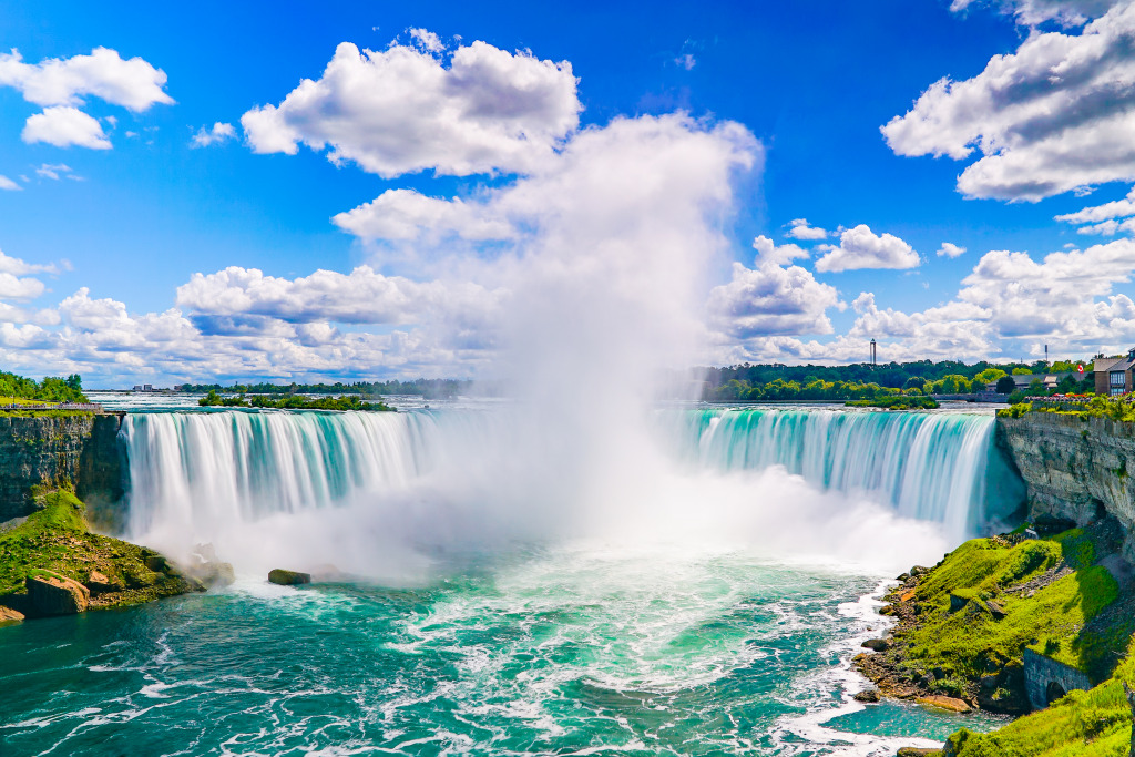 Les incroyables chutes du Niagara jigsaw puzzle in Chutes d'eau puzzles on TheJigsawPuzzles.com