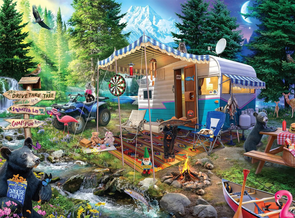 camping jigsaw puzzle in Pamela Merrill puzzles on TheJigsawPuzzles.com