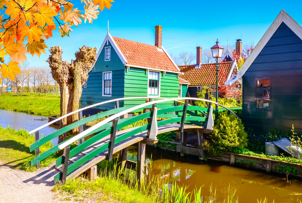 Traditional Dutch Houses, Netherlands jigsaw puzzle in Bridges puzzles on TheJigsawPuzzles.com