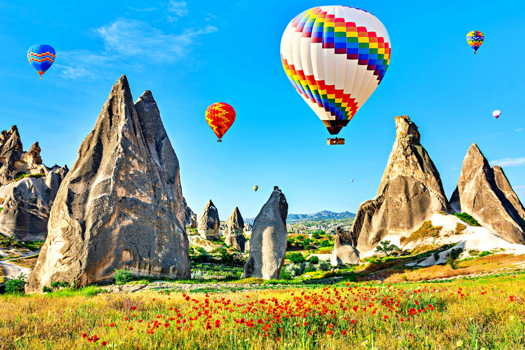 Balloon Flight in Cappadocia jigsaw puzzle in Puzzle of the Day puzzles on TheJigsawPuzzles.com