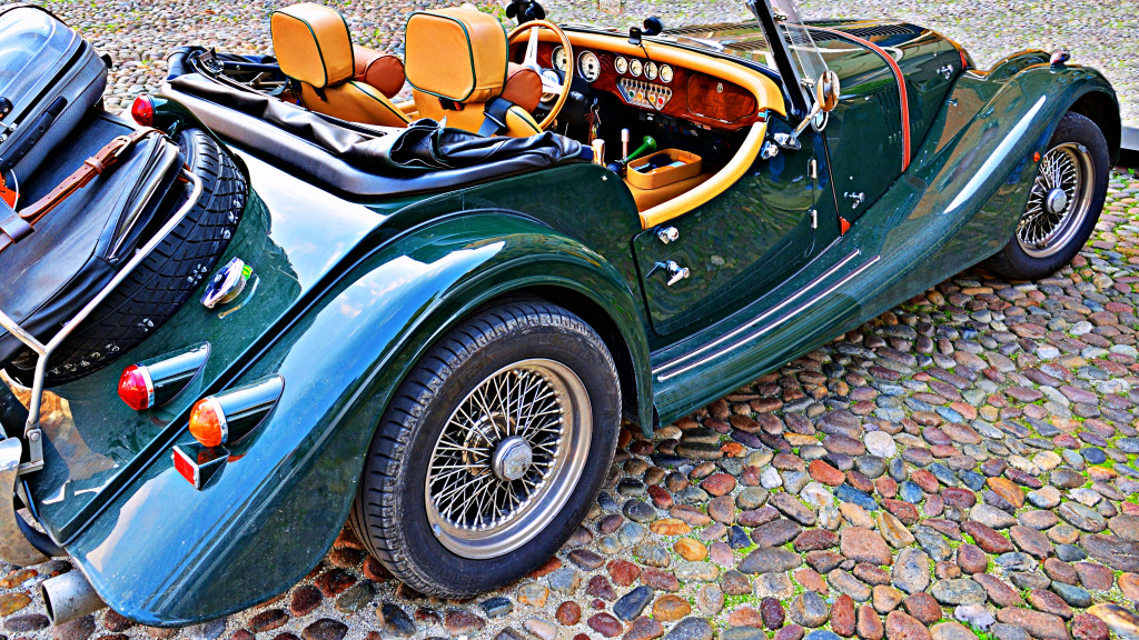 Morgan Plus 4 jigsaw puzzle in Cars & Bikes puzzles on TheJigsawPuzzles.com