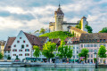 Munot Fortress on the Rhine River, Switzerland