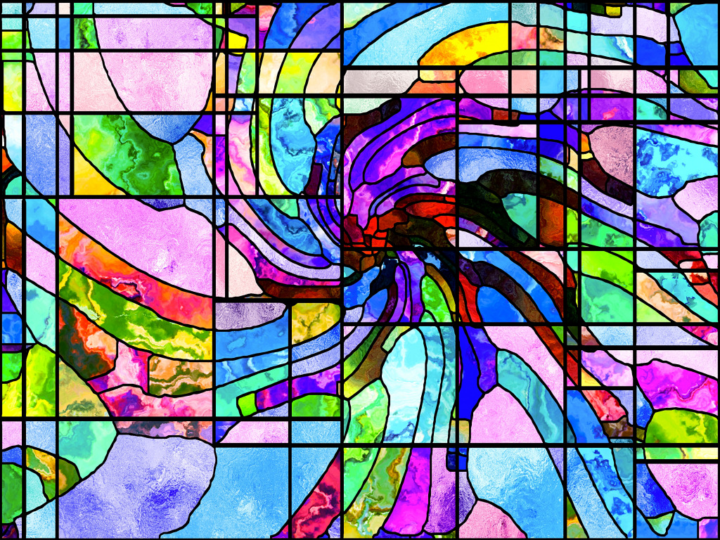 Stained Glass Design jigsaw puzzle in Fractals puzzles on TheJigsawPuzzles.com