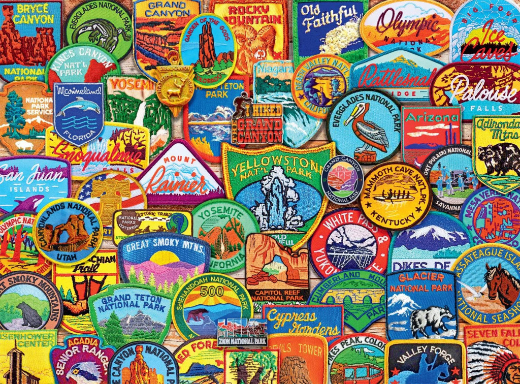 Natl Park Patches jigsaw puzzle in Pamela Merrill puzzles on TheJigsawPuzzles.com