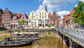 Old Bridge in the Historic Harbor of Lüneburg