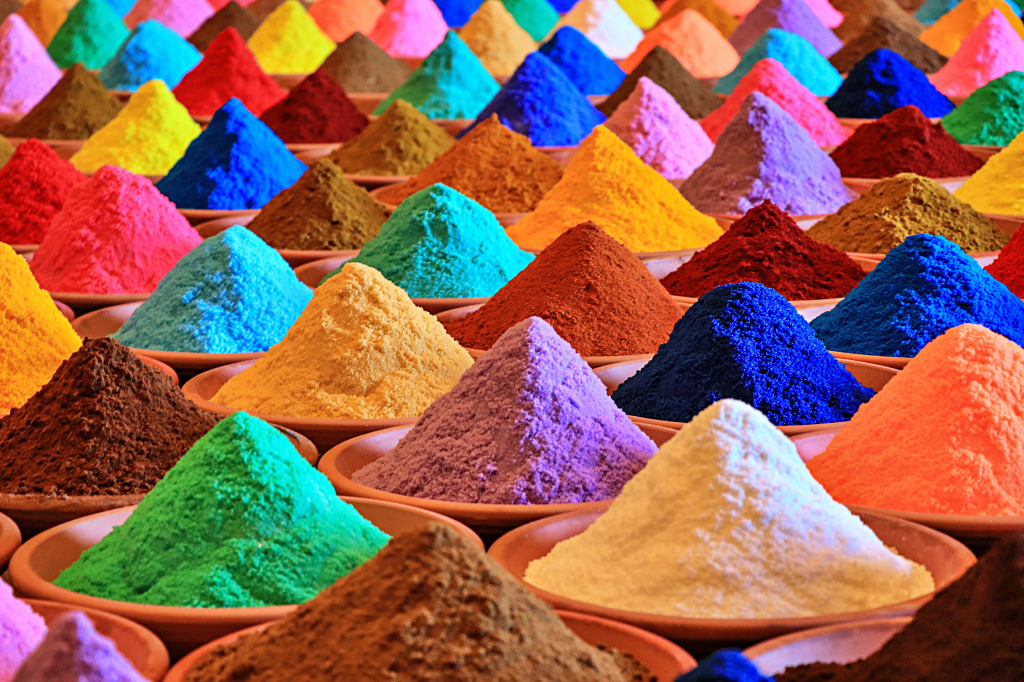 Colorful Powder Dyes jigsaw puzzle in Macro puzzles on TheJigsawPuzzles.com