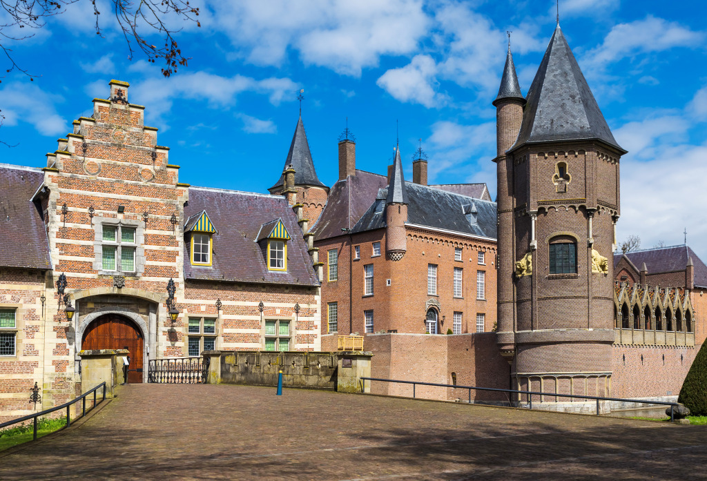 Heeswijk Castle, the Netherlands jigsaw puzzle in Castles puzzles on TheJigsawPuzzles.com