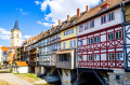 Famous Kramerbridge in Erfurt, Germany