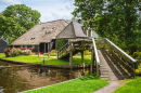 Water Channel in Giethoorn, the Netherlands