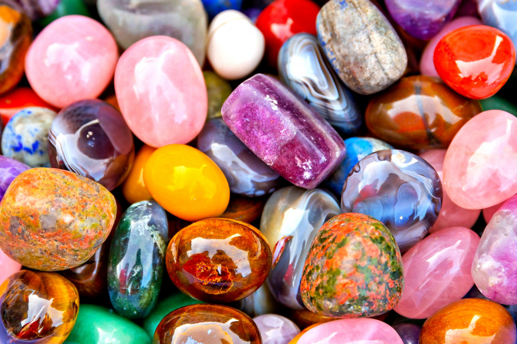 Semi-Precious and Precious Stones in Close-Up jigsaw puzzle in Puzzle of the Day puzzles on TheJigsawPuzzles.com