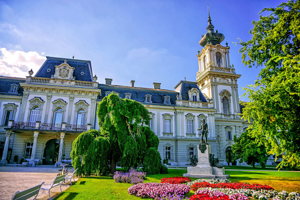 The Festetics Palace in Keszthely, Hungary jigsaw puzzle in Puzzle of the Day puzzles on TheJigsawPuzzles.com