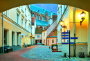 Medieval Courtyard in Riga, Latvia