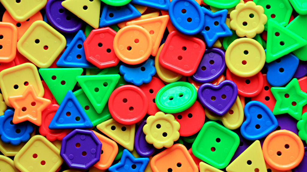 Разноцветные пластиковые пуговицы jigsaw puzzle in Макросъёмка puzzles on TheJigsawPuzzles.com
