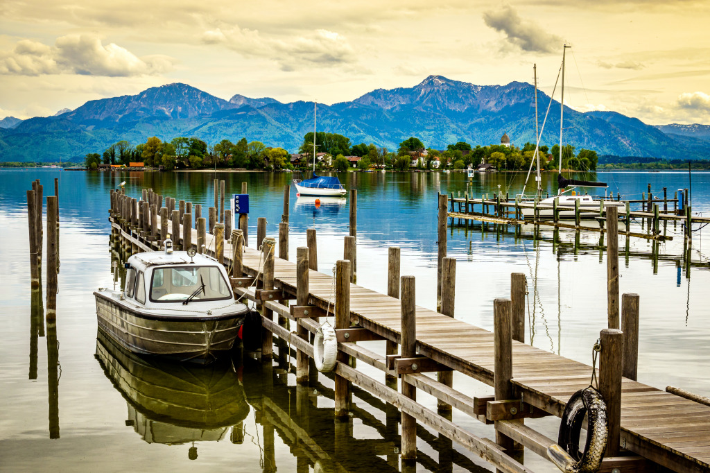 Lake Chiemsee, Bavaria, Germany jigsaw puzzle in Great Sightings puzzles on TheJigsawPuzzles.com