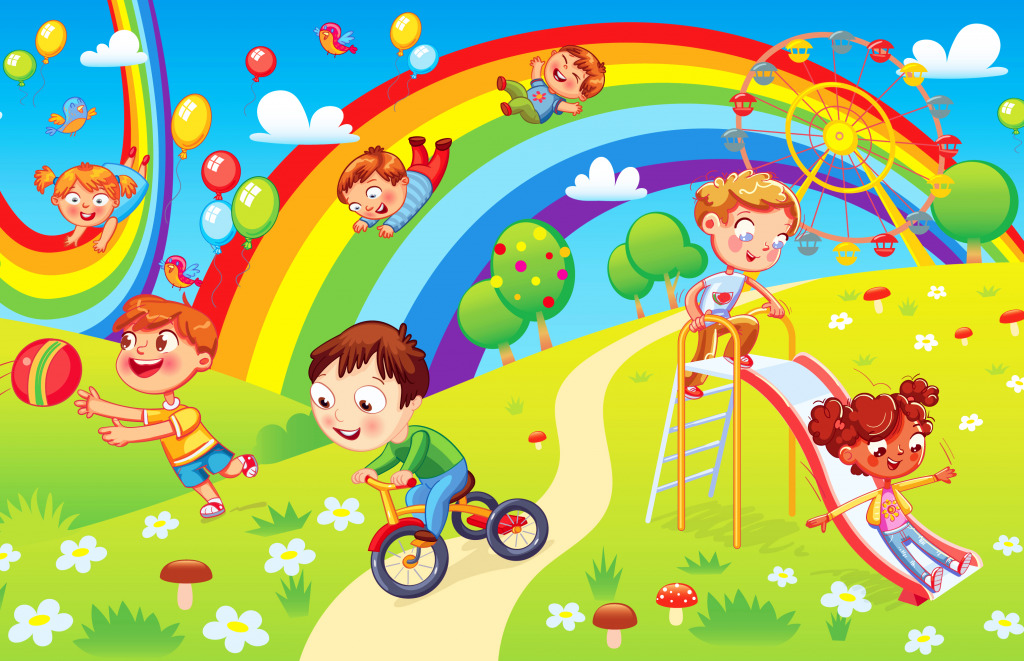 Playing on Playground jigsaw puzzle in Kids Puzzles puzzles on TheJigsawPuzzles.com