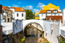 Arch Bridge in Alcobaca, Portugal