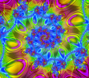 Colorful Symphony of Fractal Spiral