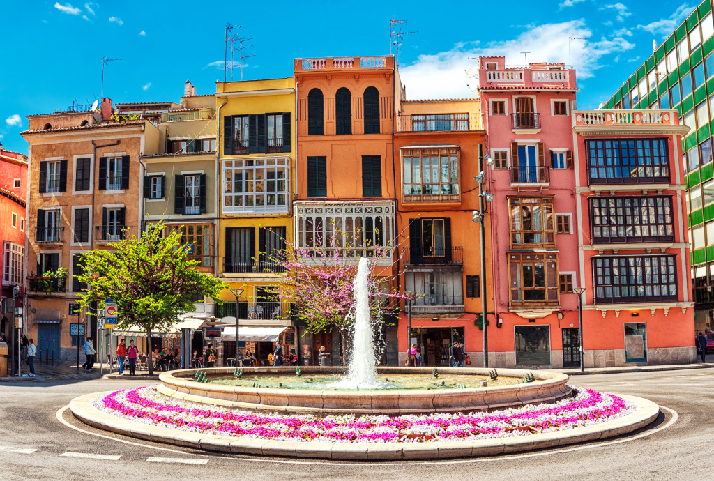 The Center of Palma de Mallorca, Spain jigsaw puzzle in Waterfalls puzzles on TheJigsawPuzzles.com