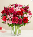 Red Roses and Pink Alstroemeria