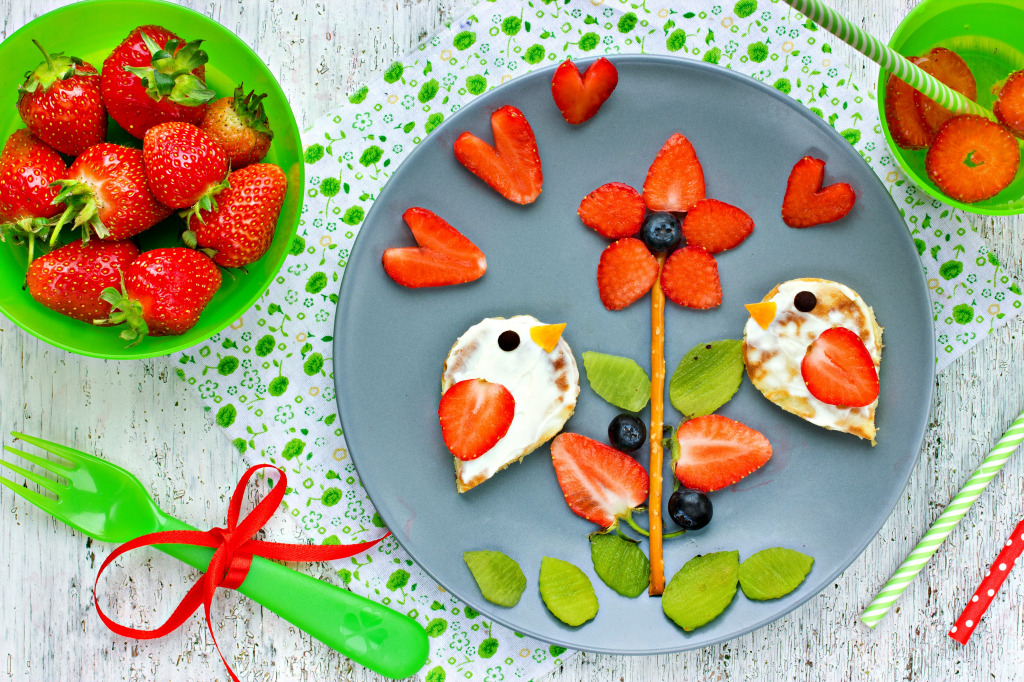 Idées de petit-déjeuner pour les enfants jigsaw puzzle in Fruits & Légumes puzzles on TheJigsawPuzzles.com