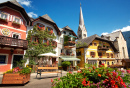 Town Square in Hallstatt, Austria