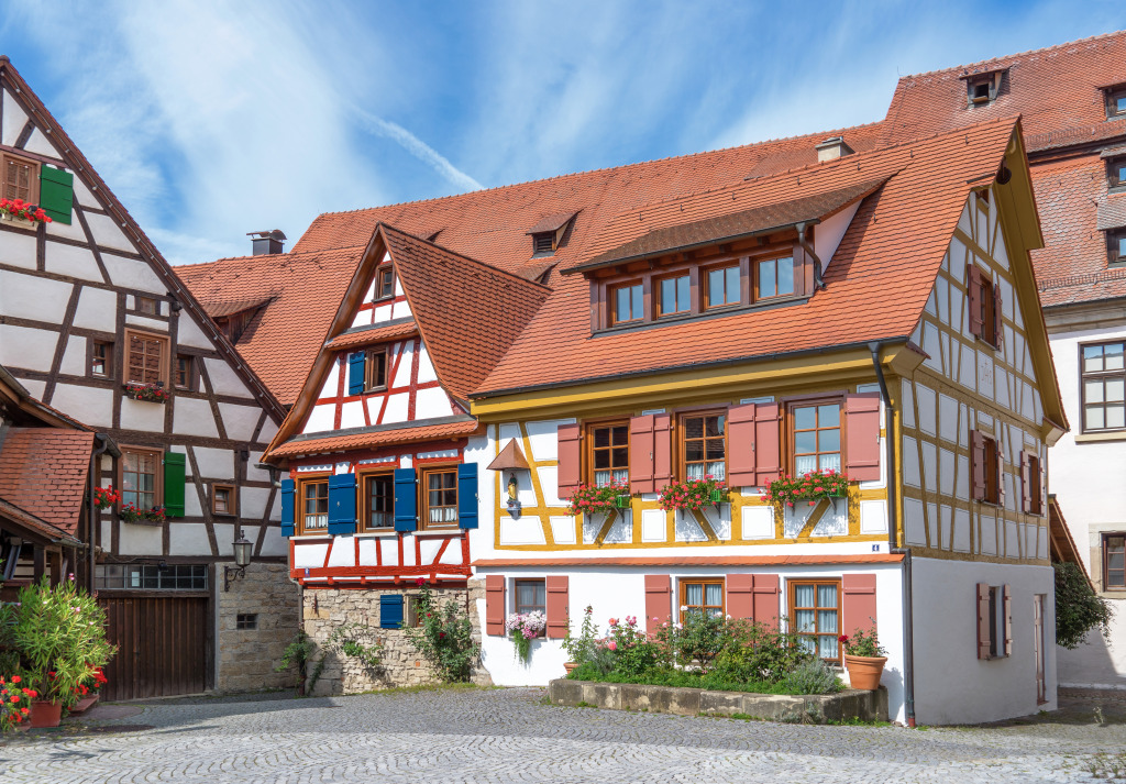 Half-Timbered Houses of Rottenburg, Germany jigsaw puzzle in Street View puzzles on TheJigsawPuzzles.com