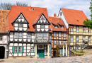 Half-Timbered Houses in Quedlinburg, Germany