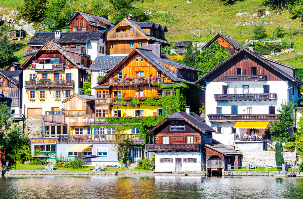 Bela vista de Hallstatt, Áustria jigsaw puzzle in Quebra-Cabeça do Dia puzzles on TheJigsawPuzzles.com