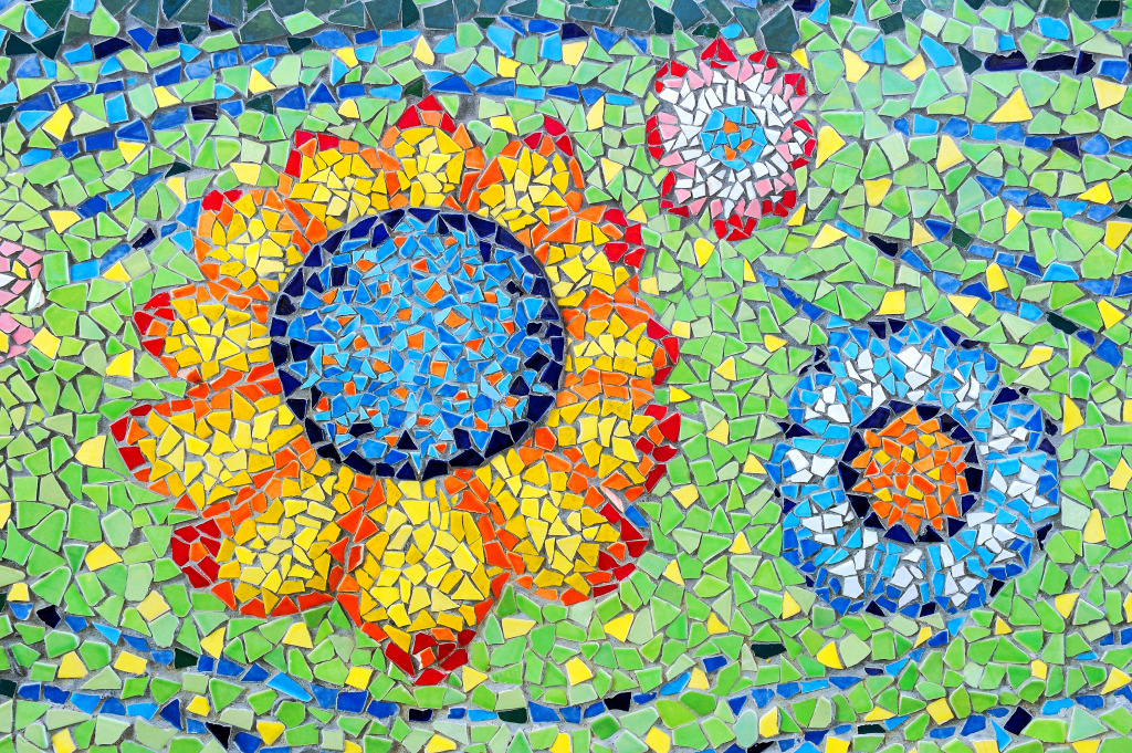 Padrões e cores do mosaico jigsaw puzzle in Artesanato puzzles on TheJigsawPuzzles.com