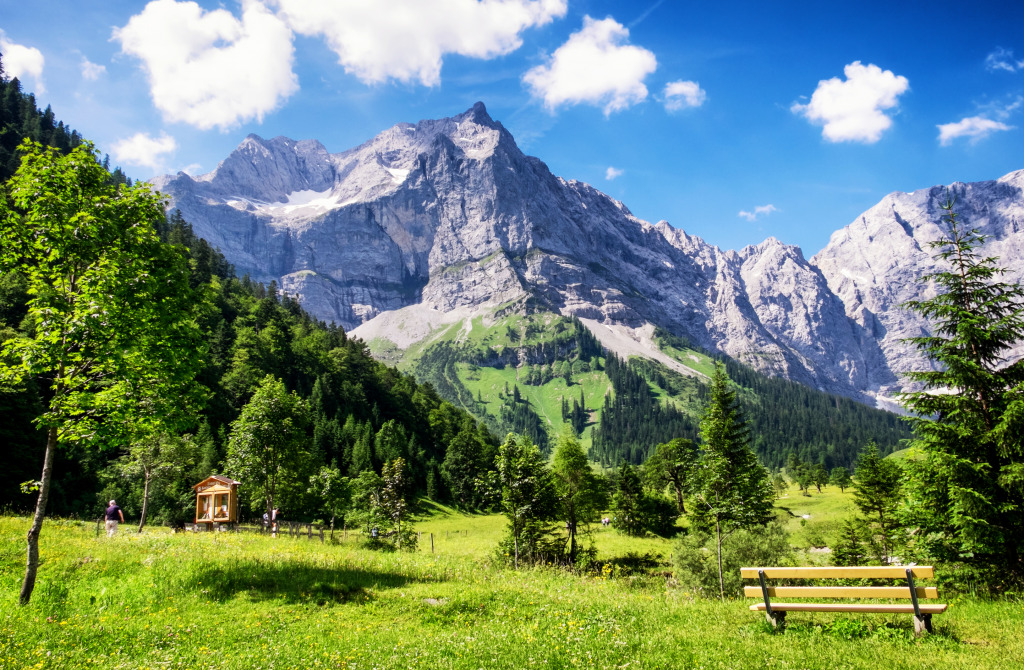 Karwendelgebirge, Europäische Alpen, Österreich jigsaw puzzle in Großartige Landschaften puzzles on TheJigsawPuzzles.com