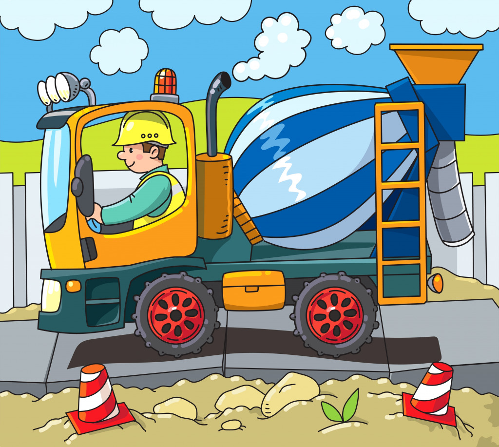 At the Construction Site jigsaw puzzle in Kids Puzzles puzzles on TheJigsawPuzzles.com