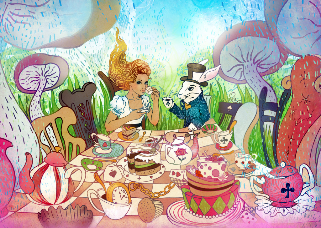 Mad Tea Party jigsaw puzzle in Kids Puzzles puzzles on TheJigsawPuzzles.com