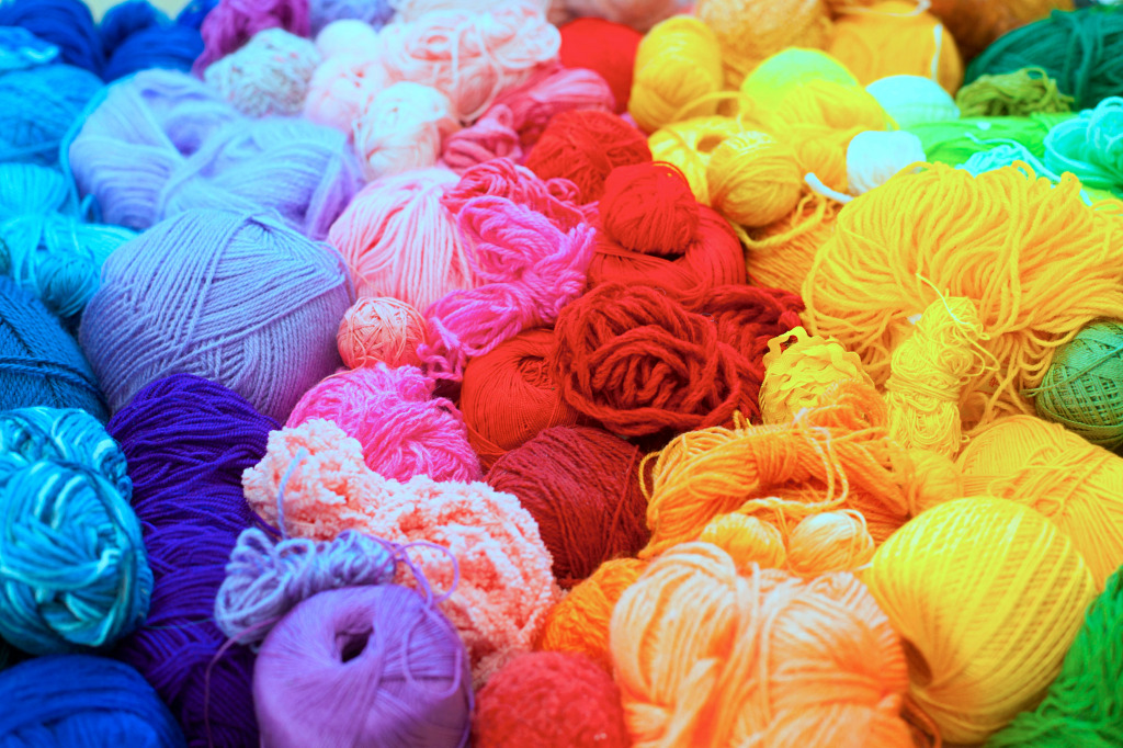 Colorful Balls of Yarn jigsaw puzzle in Macro puzzles on TheJigsawPuzzles.com