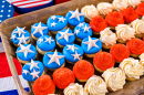 Cupcakes in American Flag Colors