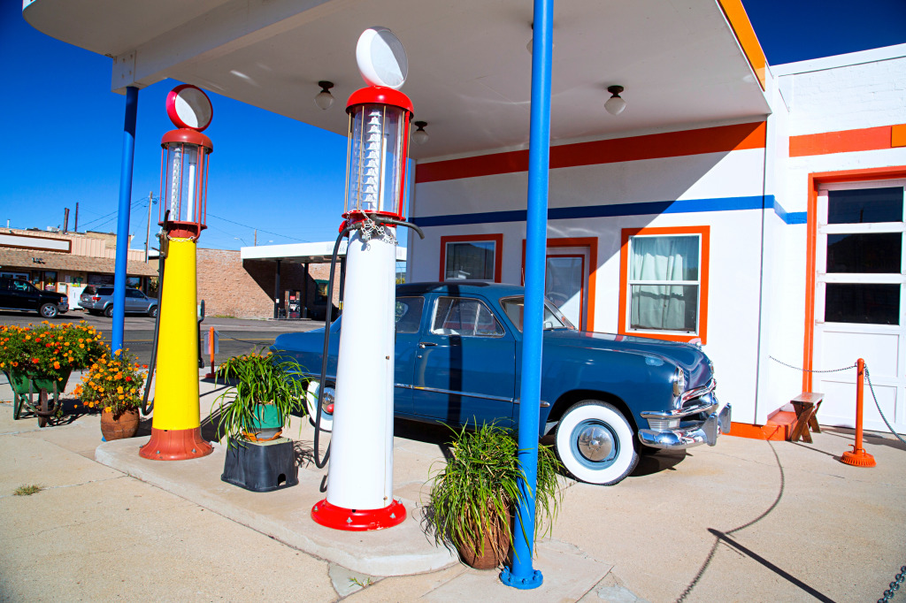 Die historische US Route 66, Williams, Arizona jigsaw puzzle in Autos & Motorräder puzzles on TheJigsawPuzzles.com